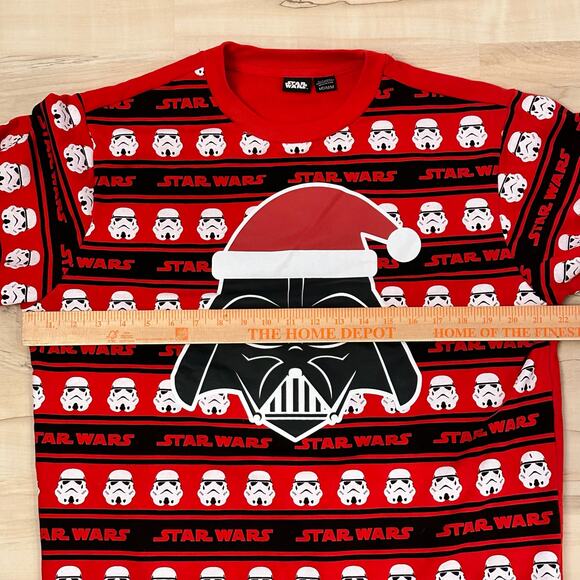 Star Wars Men's M Ugly Christmas Sweater Crewneck Darth Vader Red New - Picture 7 of 7